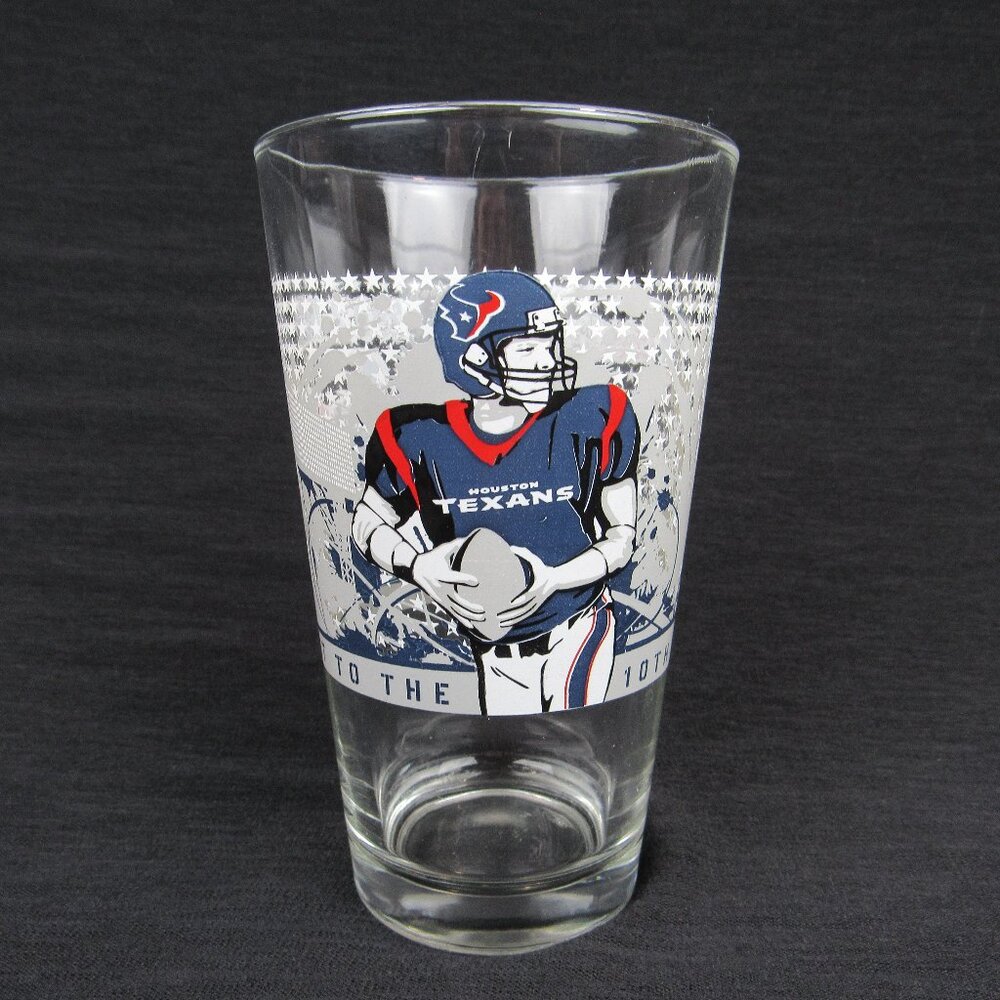 Houston Texans 10th Anniversary 2002-2012 Beer Glass Cup Coors Light